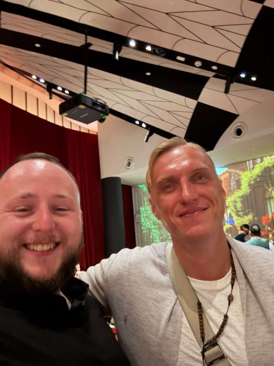 Selfie with an industry friend at a crypto event